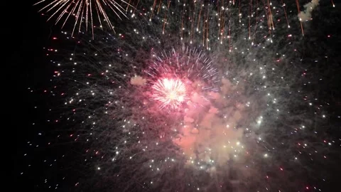 Fireworks - Rapid fire - 4K Stock-Footage 281565095