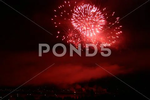 Fireworks Red Stock Photos