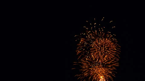 Fireworks on the right side of the frame Stock Footage 42416511