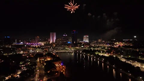 Fireworks rochester Stock Footage 278694339