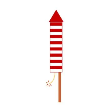 Fireworks rocket icon. Stock Illustration