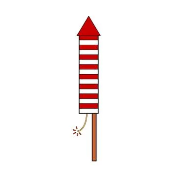 Fireworks rocket icon. Stock Illustration
