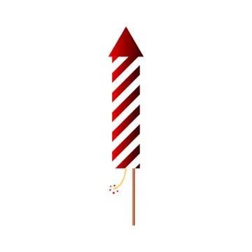 Fireworks rocket icon. Stock Illustration