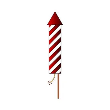 Fireworks rocket icon. Illustrazione stock