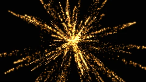 Fireworks rockets on a black background. Stock Footage 106163919