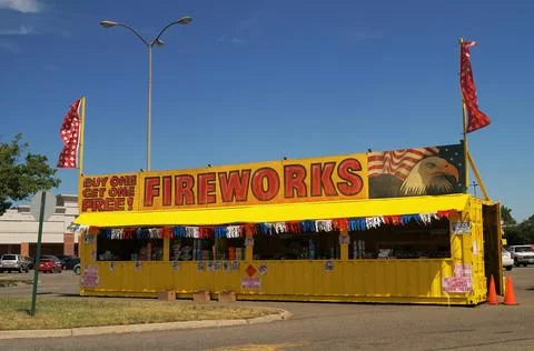 Fireworks for sale Stock Photos