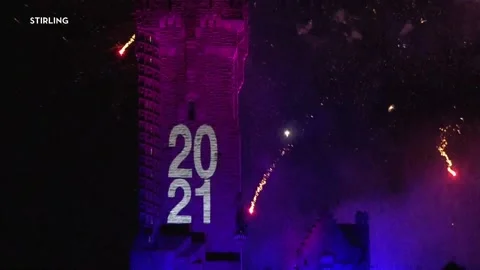Fireworks Scotland 2020 Stock Footage
