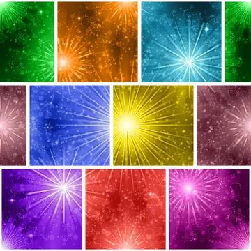 Fireworks, seamless Stock-Illustration