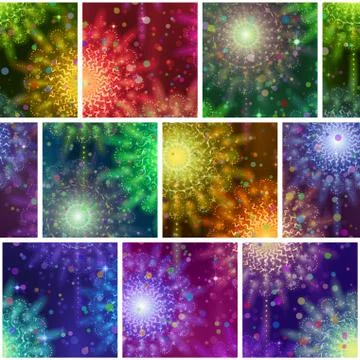 Fireworks Seamless Pattern Stock Illustration