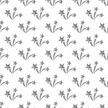 Fireworks seamless pattern Stock Illustration