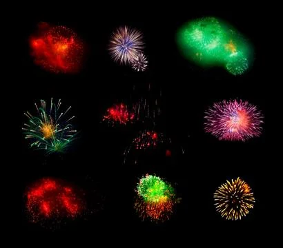 Fireworks set 스톡 사진