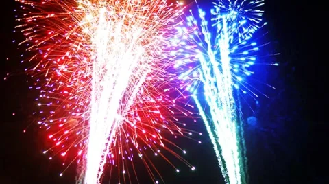 Fireworks - sharp vibrant clean hd Stock Footage 9885086