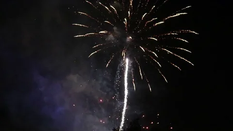 Fireworks short Stock Footage 76506656