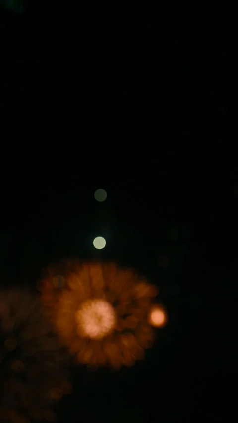 Fireworks show at blurred focus as background vertical composition Video stock 122217568