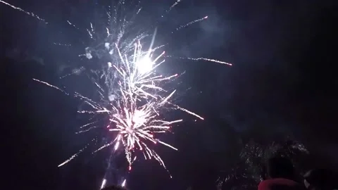 Fireworks Show - Celebration, Explosion Video stock 145663076