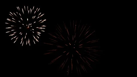 Fireworks show: a class of low explosive pyrotechnic devices Stock-Footage 95045870