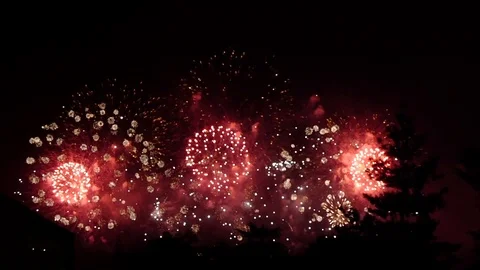 Fireworks Show Stockbeeldmateriaal 121309205