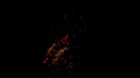 Fireworks show for May 5th celebrations Stock Footage 276336694