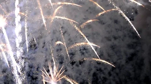 Fireworks show at night Stock Footage 235984481