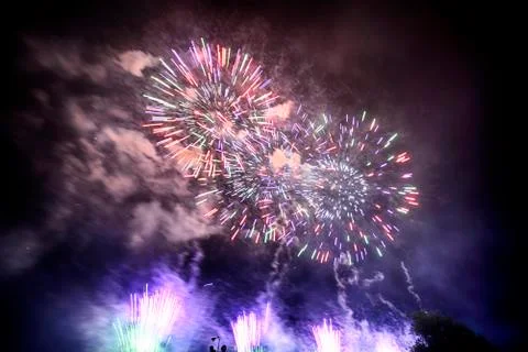 Fireworks show Stock Photos