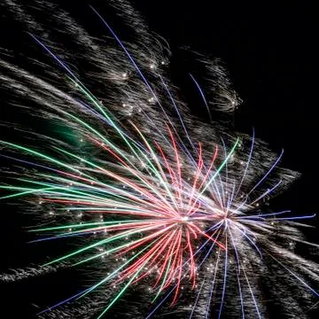 Fireworks shower Foto stock