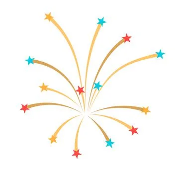 Fireworks Simple Element Stock Illustration