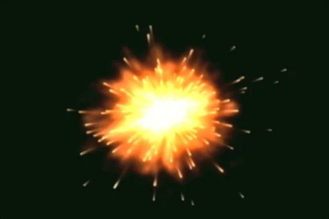 Fireworks single explosion Video stock 576674