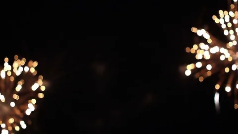 Fireworks sky explosion blur Видео 82251084