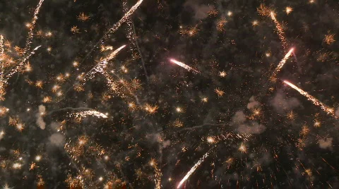 Fireworks in the sky Video stock 608342