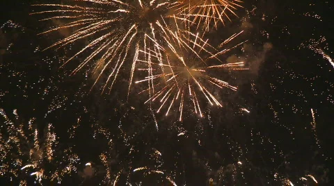 Fireworks in the sky Stock Footage 857255