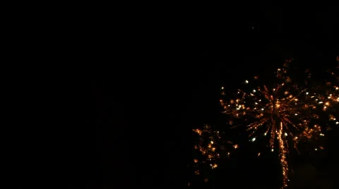 Fireworks in the sky Stock Footage 33785639