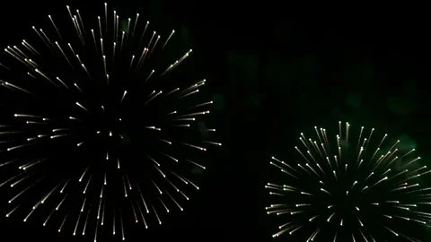 Fireworks in the sky Stock Footage 78783704