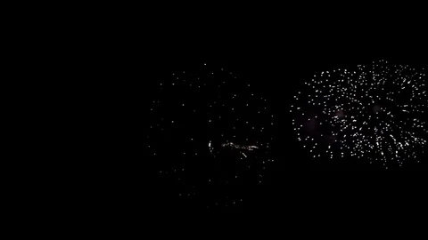 Fireworks in the sky Stock Footage 80800762