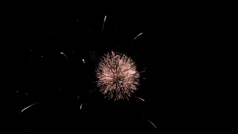 Fireworks in the Sky Stock Footage 92539842
