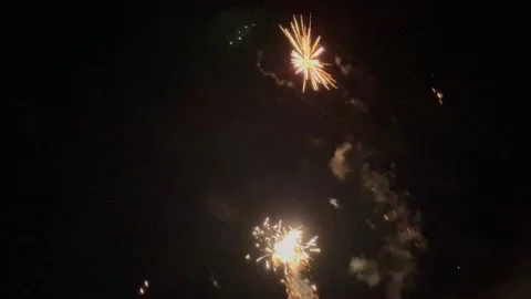 Fireworks in sky Video stock 172335825