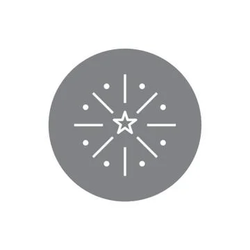 Fireworks In The Sky Stock Illustration