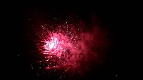 Fireworks in the sky at night 스톡 동영상 114157752
