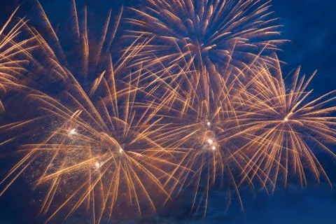 Fireworks in the sky Stock Photos