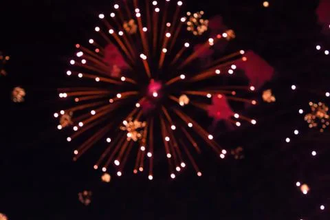 Fireworks in the sky Stock Photos