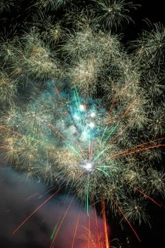 Fireworks in the sky Stock Photos