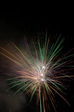 Fireworks in the sky Foto stock