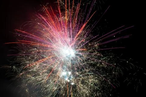 Fireworks in the sky Stock Photos