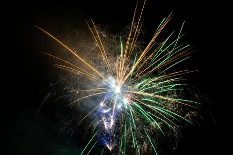 Fireworks in the sky Stock Photos