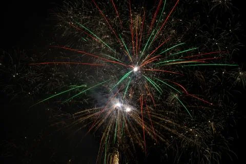Fireworks in the sky Stock Photos
