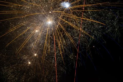 Fireworks in the sky Stock Photos