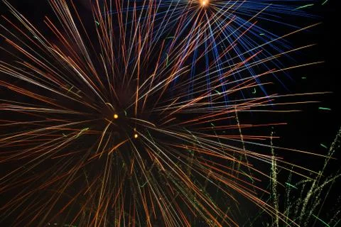Fireworks in the sky Stock Photos