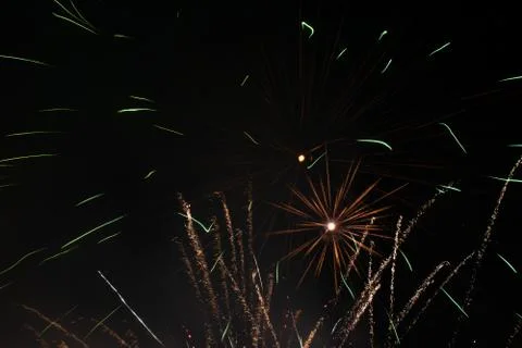 Fireworks in the sky Stock Photos