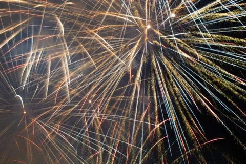 Fireworks in the sky Stock Photos