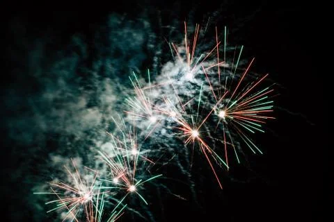 Fireworks in the sky Stock Photos