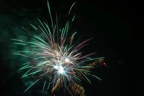 Fireworks in the sky Stock Photos